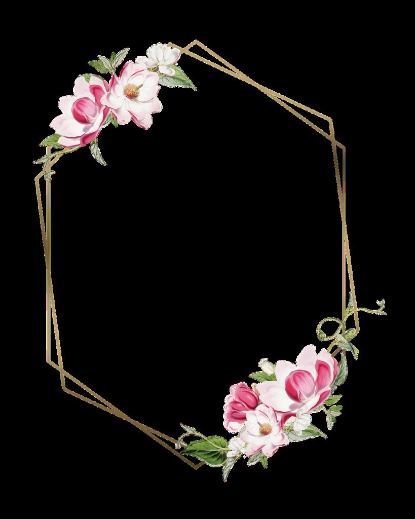 frame, floral, flower